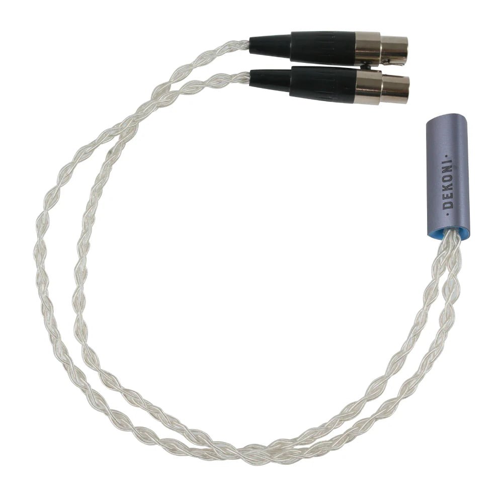Dekoni Audio Ensemble Oversplit 4 - pin Mini XLR Silver - Dekoni Audio - The New Sound