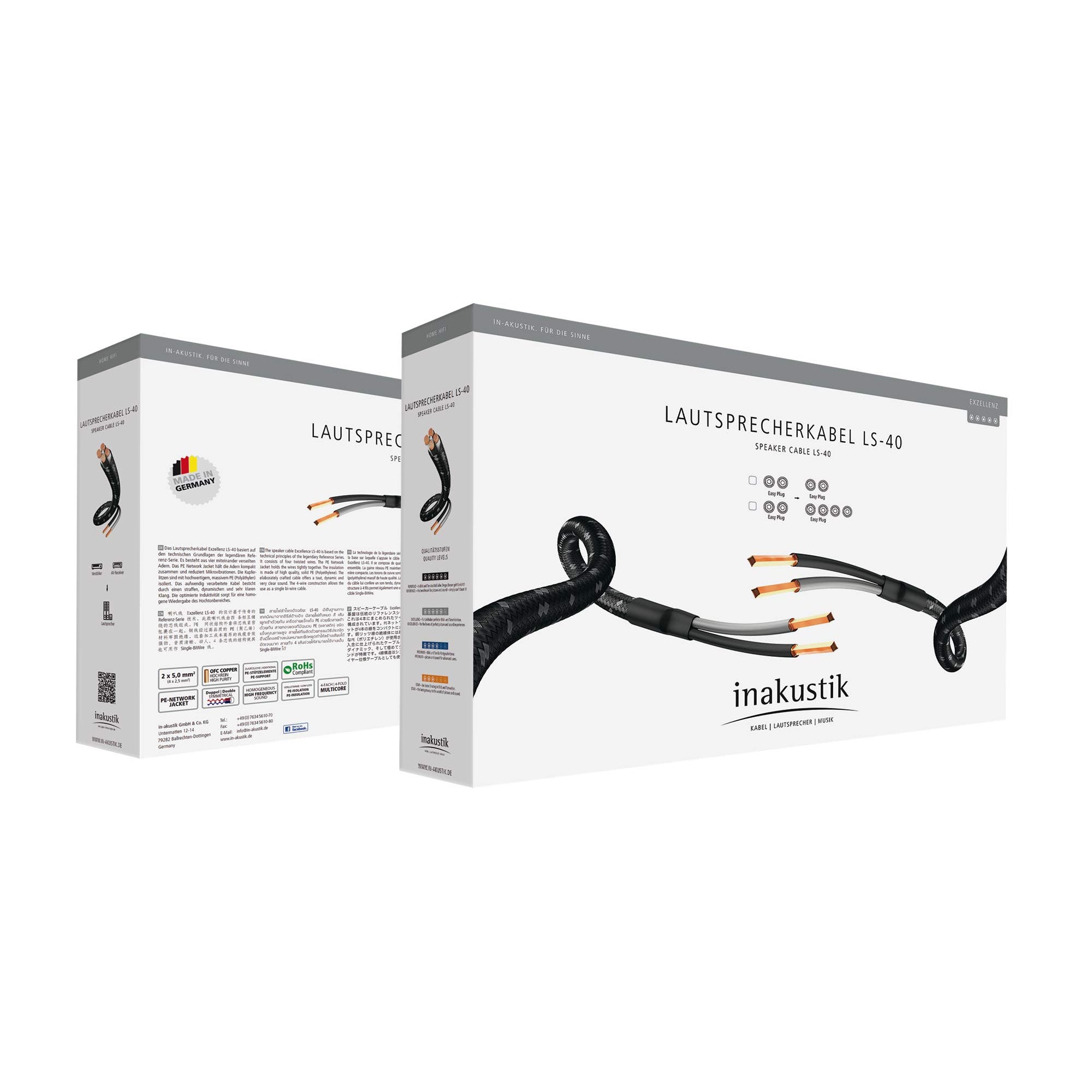 Excellence Confectie LS - 40 Easy Plug (2 x 3 Meter) - InAkustik - The New Sound