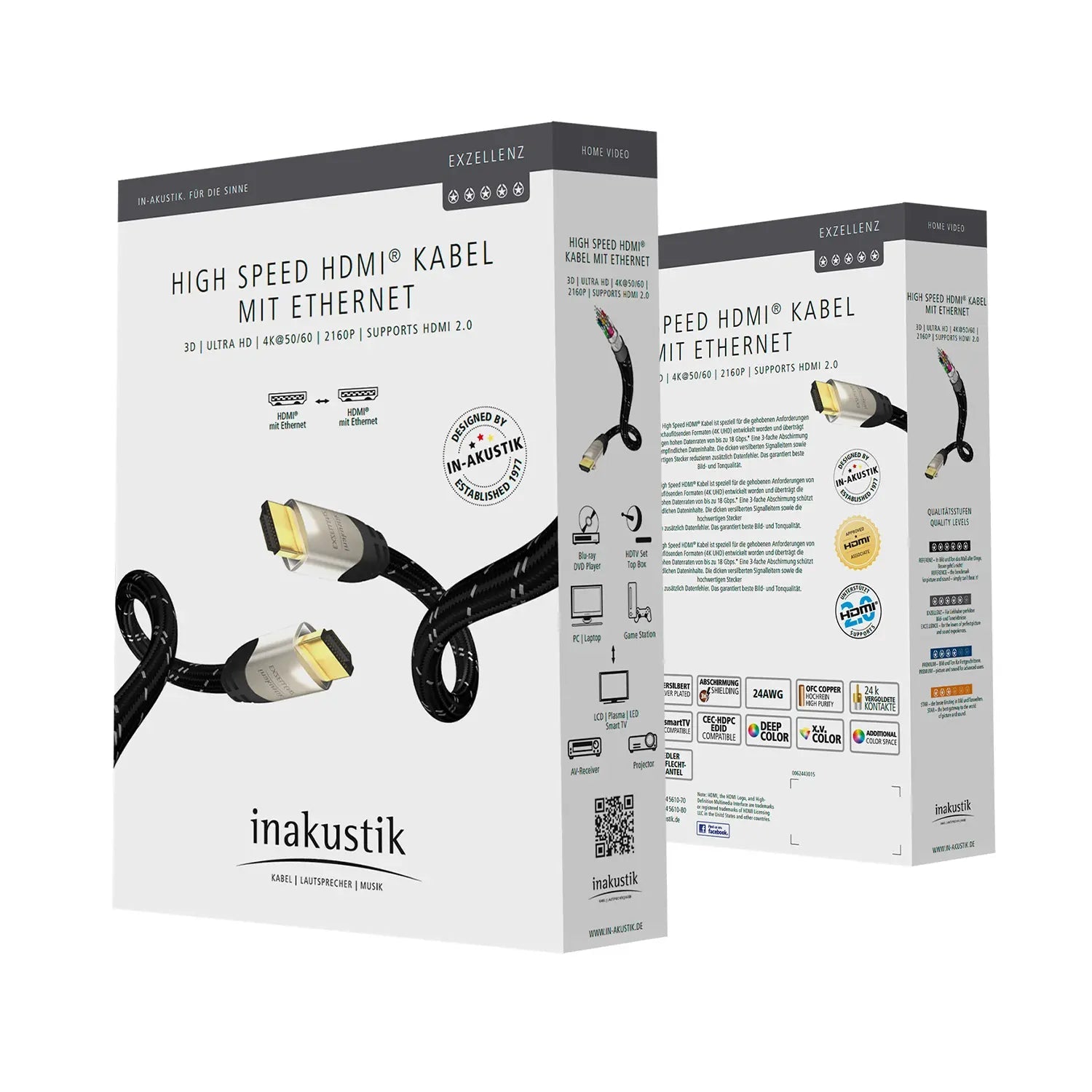 Excellence HDMI Ultra HD met Ethernet - InAkustik - The New Sound