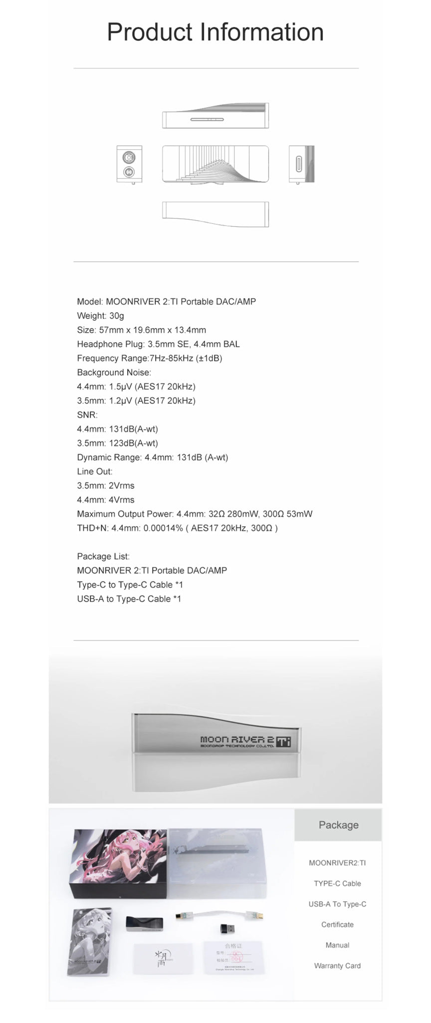 MoonRiver 2 TI - Moondrop - The New Sound