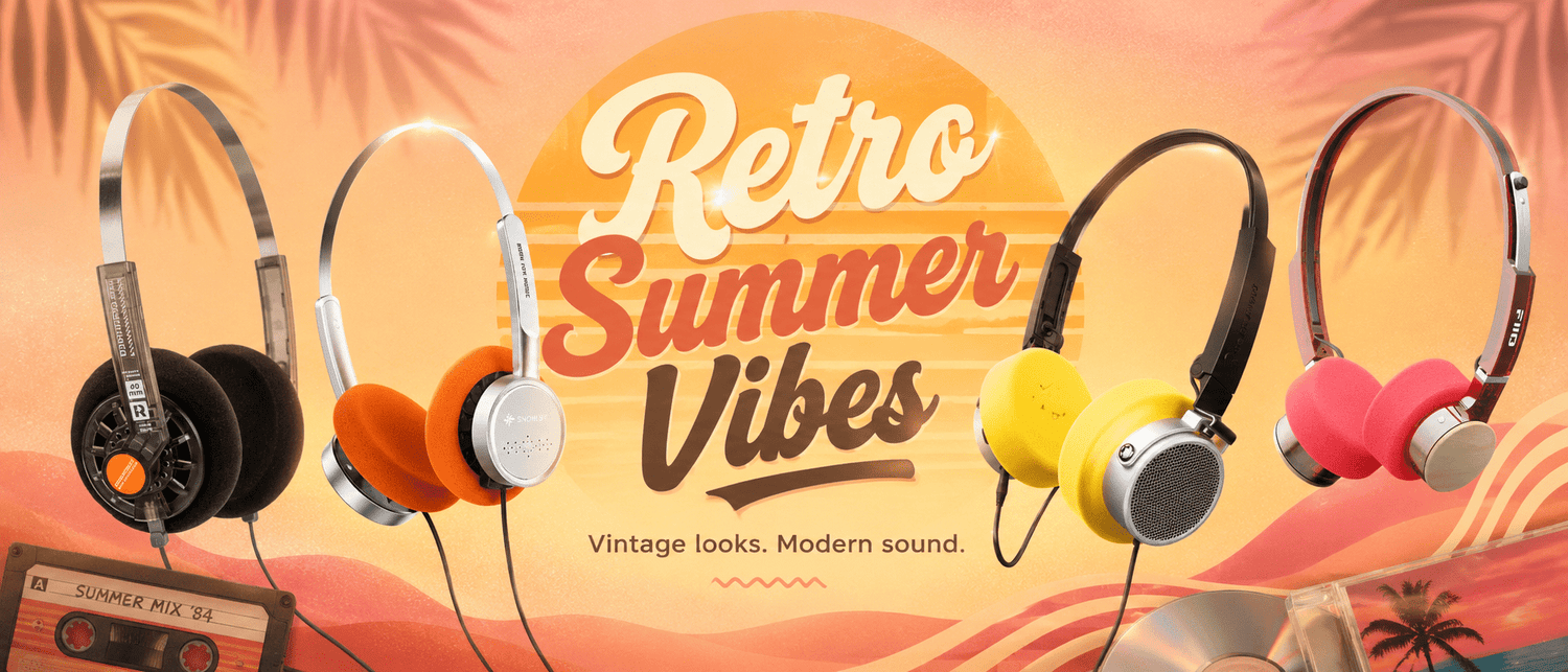 Retro Summer Vibes: vier hoofdtelefoons die het verleden kleurrijk terugbrengen - The New Sound