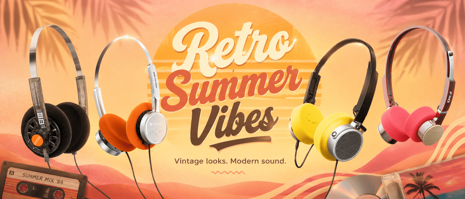 Retro Summer Vibes: vier hoofdtelefoons die het verleden kleurrijk terugbrengen - The New Sound