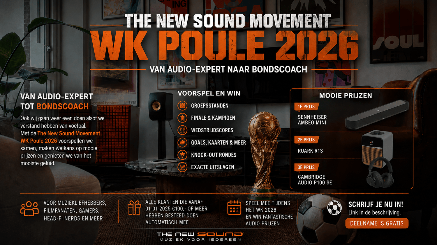 The New Sound Movement WK Poule 2026 – Van audio-expert naar bondscoach - The New Sound
