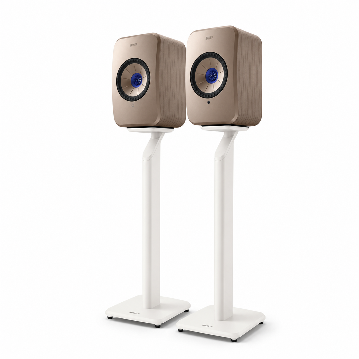 KEF LSX II + KEF S1 Vloerstandaard (Stereo Muziek Set)
