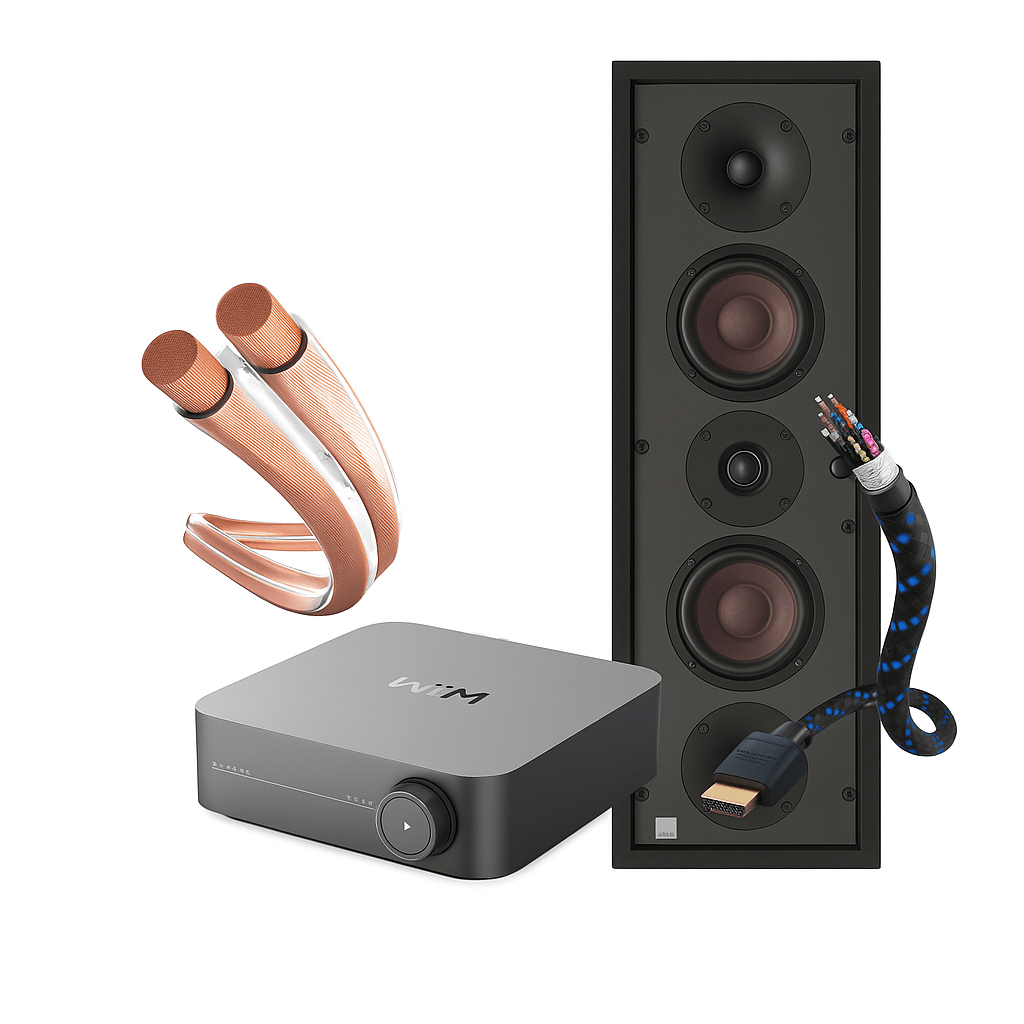 Cinewall Audio Bundel – Muziek – Basic | WiiM Amp + DALI Phantom M - 250 - The New Sound - The New Sound