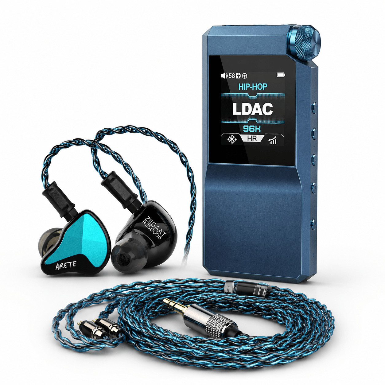FiiO BTR17 + ZiiGaat Arete 2 & Danube: Blue Edition (Head-Fi Portable en Gaming Set) - Advanced Bundel - The New Sound