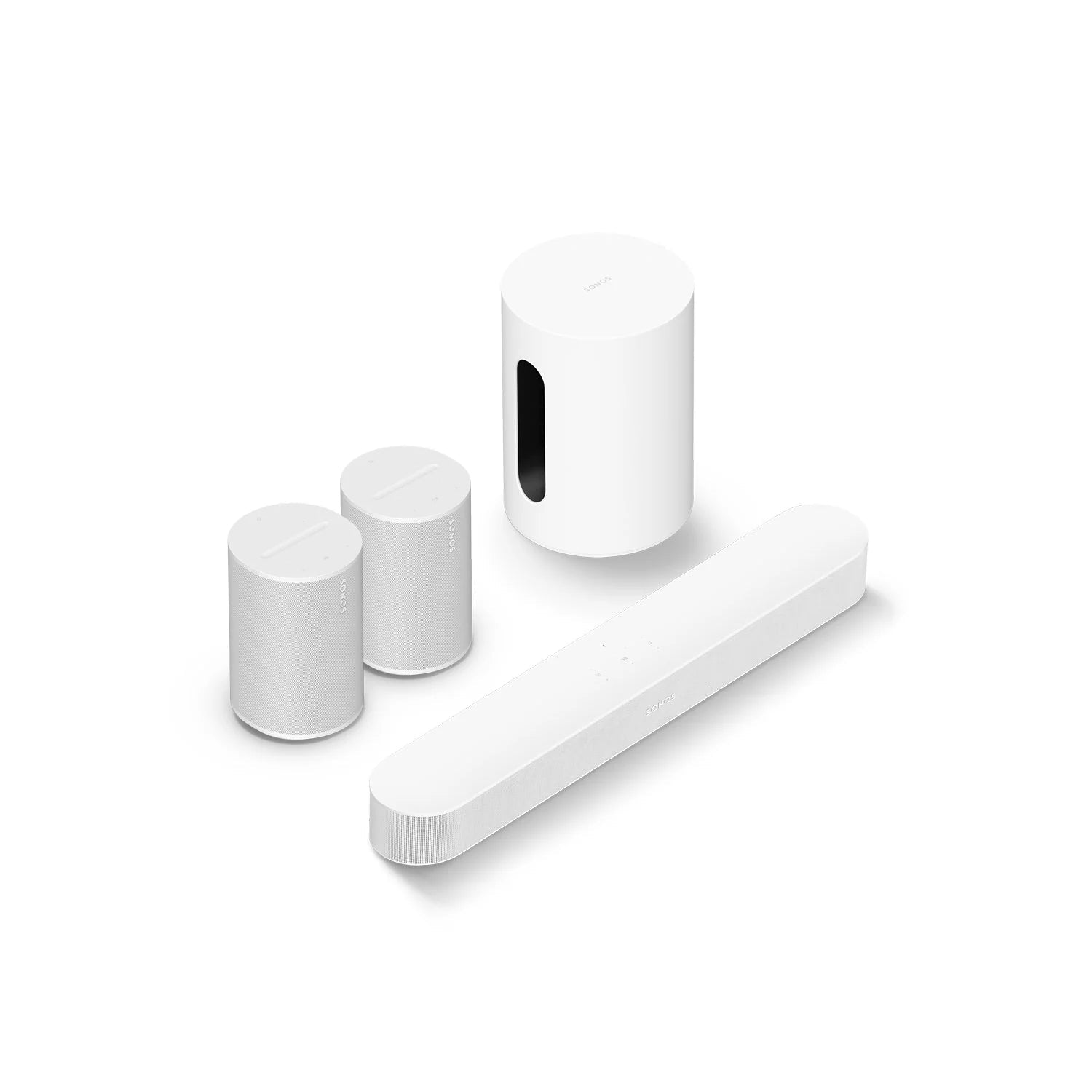 Sonos Beam (Gen 2) + Era 100 + Sub Mini (Surround Film Set) - Essential Bundel - The New Sound