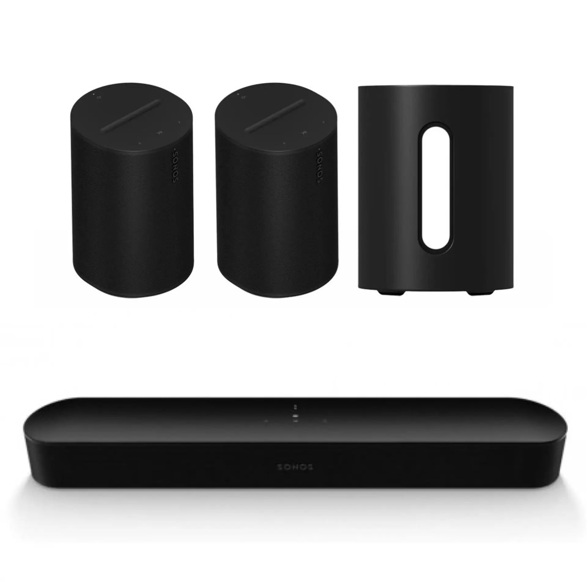 Sonos Beam (Gen 2) + Era 100 + Sub Mini (Surround Set) - The New Sound - The New Sound